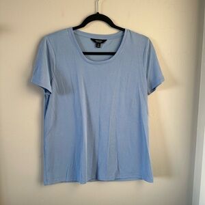 Simply Vera Vera Wang Sky Blue Short Sleeve Tee